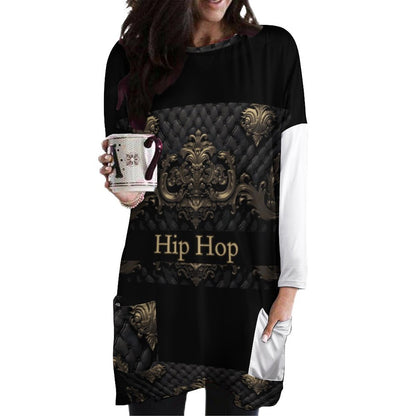 180gsm Custom Long Sleeve T-Shirts with Pocket A072 (All-over Printing)