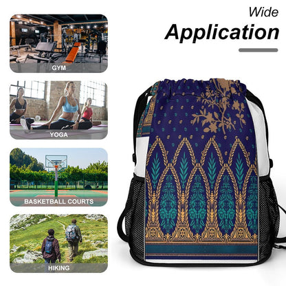 Waffle Cloth Sprots Drawstring Bag (Multi-Sites)