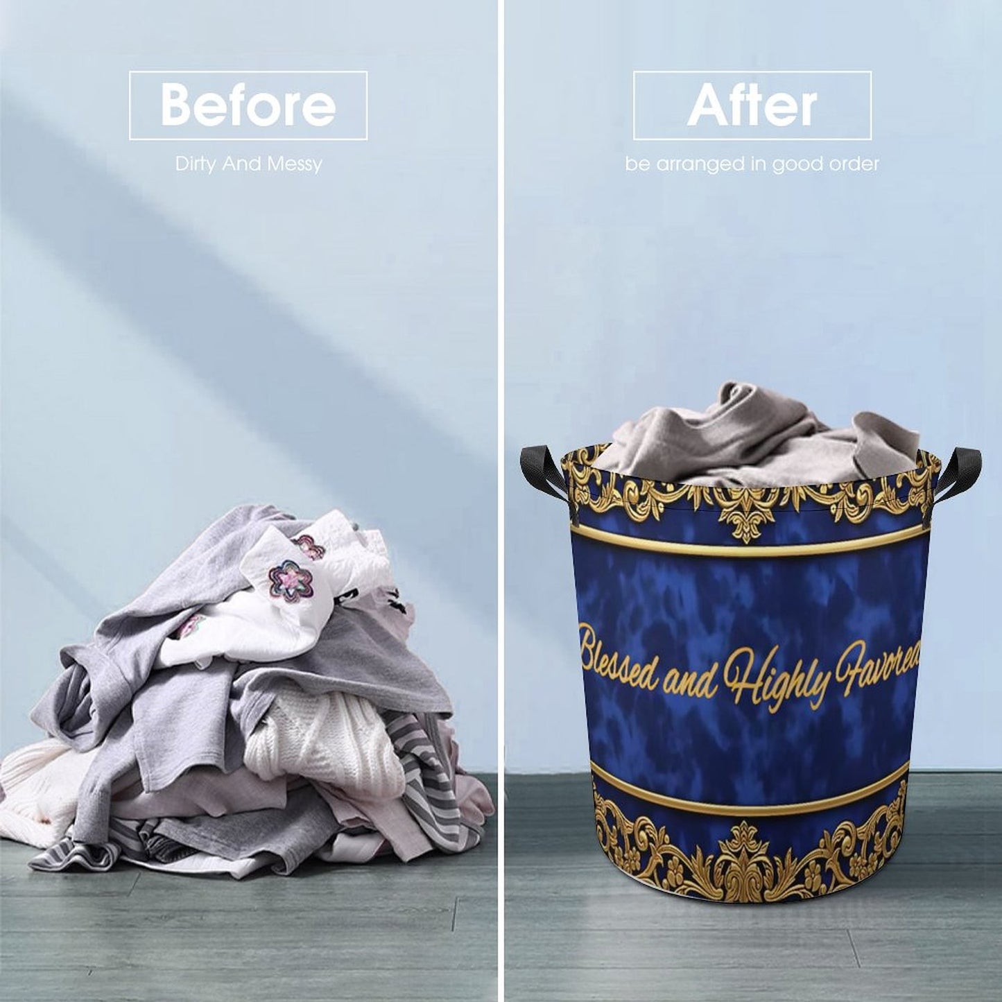 Oxford Collapsible Laundry Basket