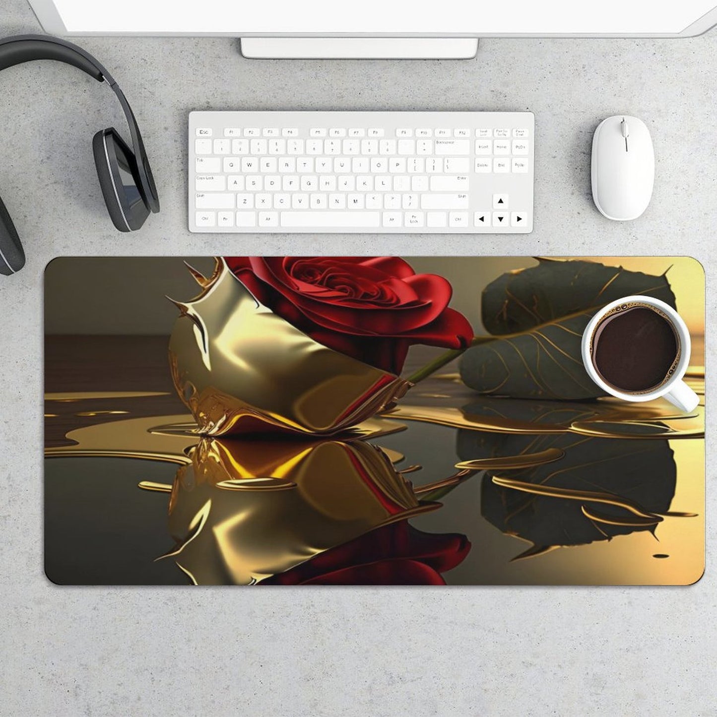 Large Desk Pad Protector without Stitched Edges-12''×24''/ 30x60cm