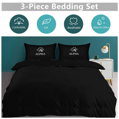 3-Piece Bedding Set-102"x90"/ 259x229cm (Dual-sided Printing)
