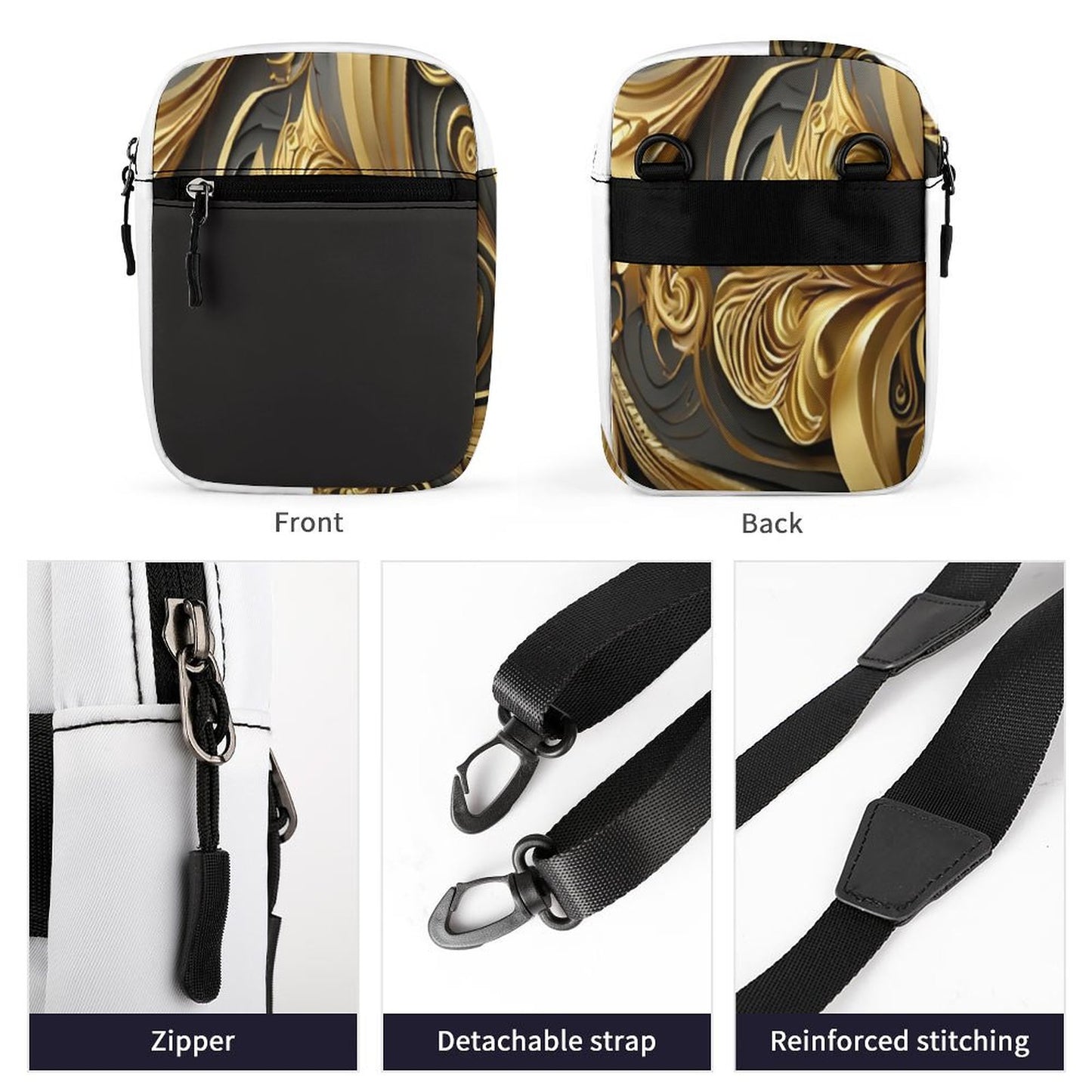 Small Messenger Bag Q026 (All-Over Printing)
