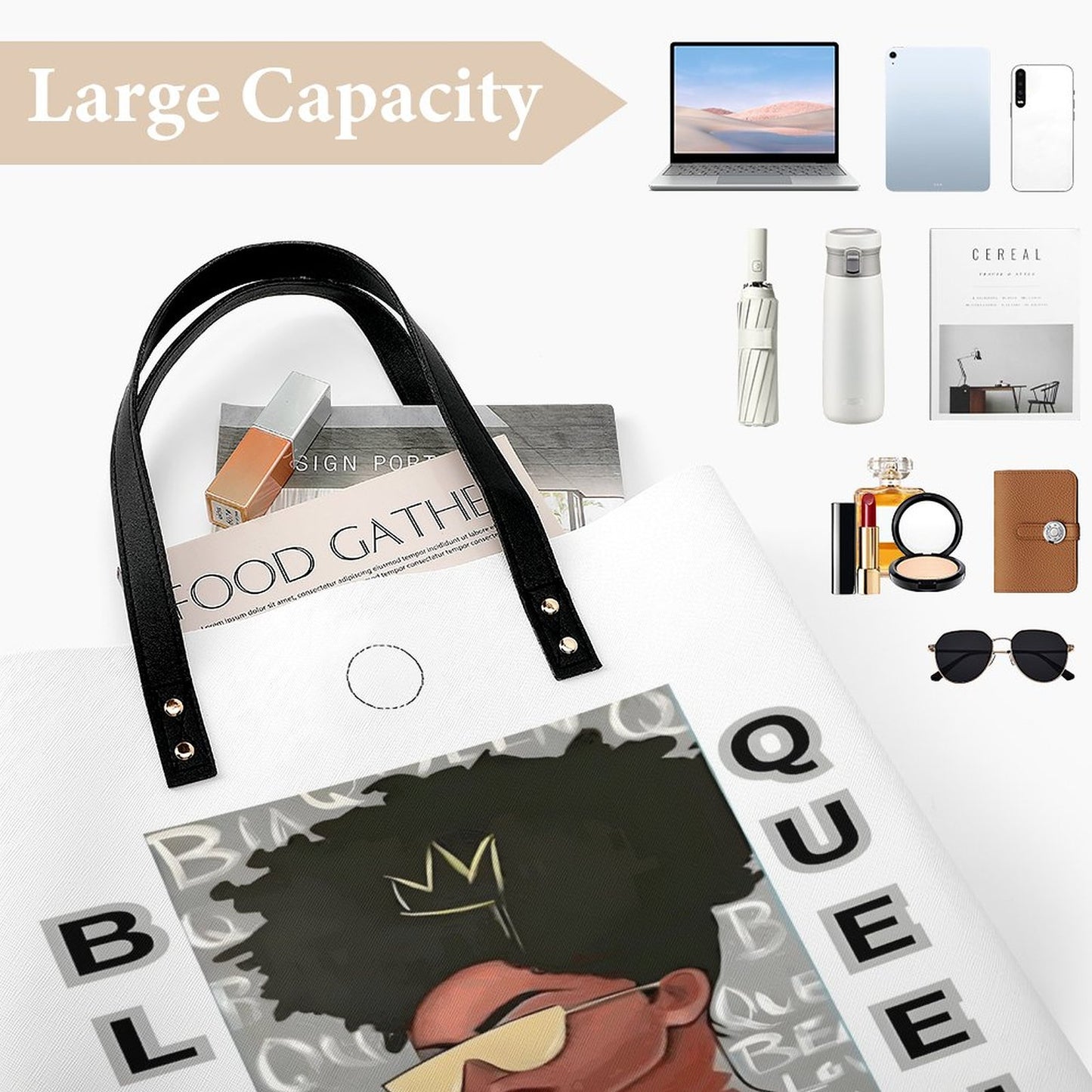 Leather Handbag(One-sided Printing)