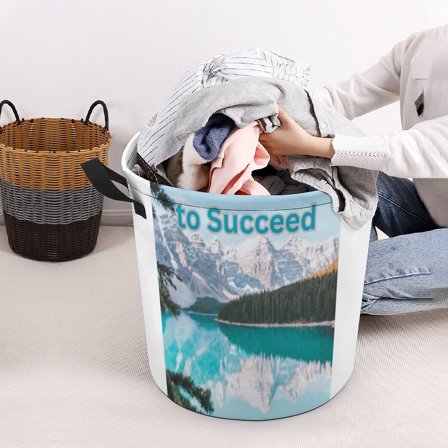 Oxford Collapsible Laundry Basket
