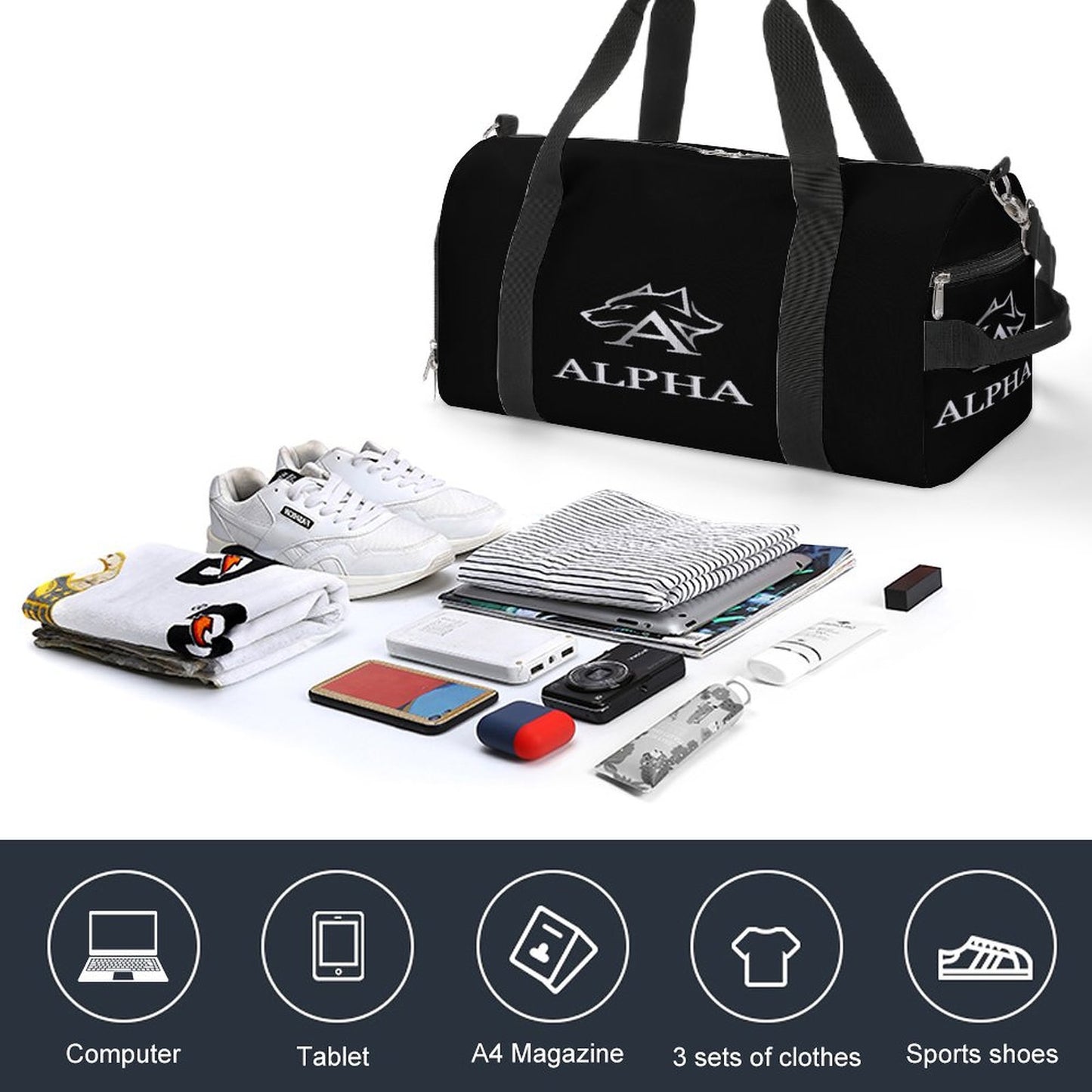Gym bag A017 Large Capacity Sports Duffel