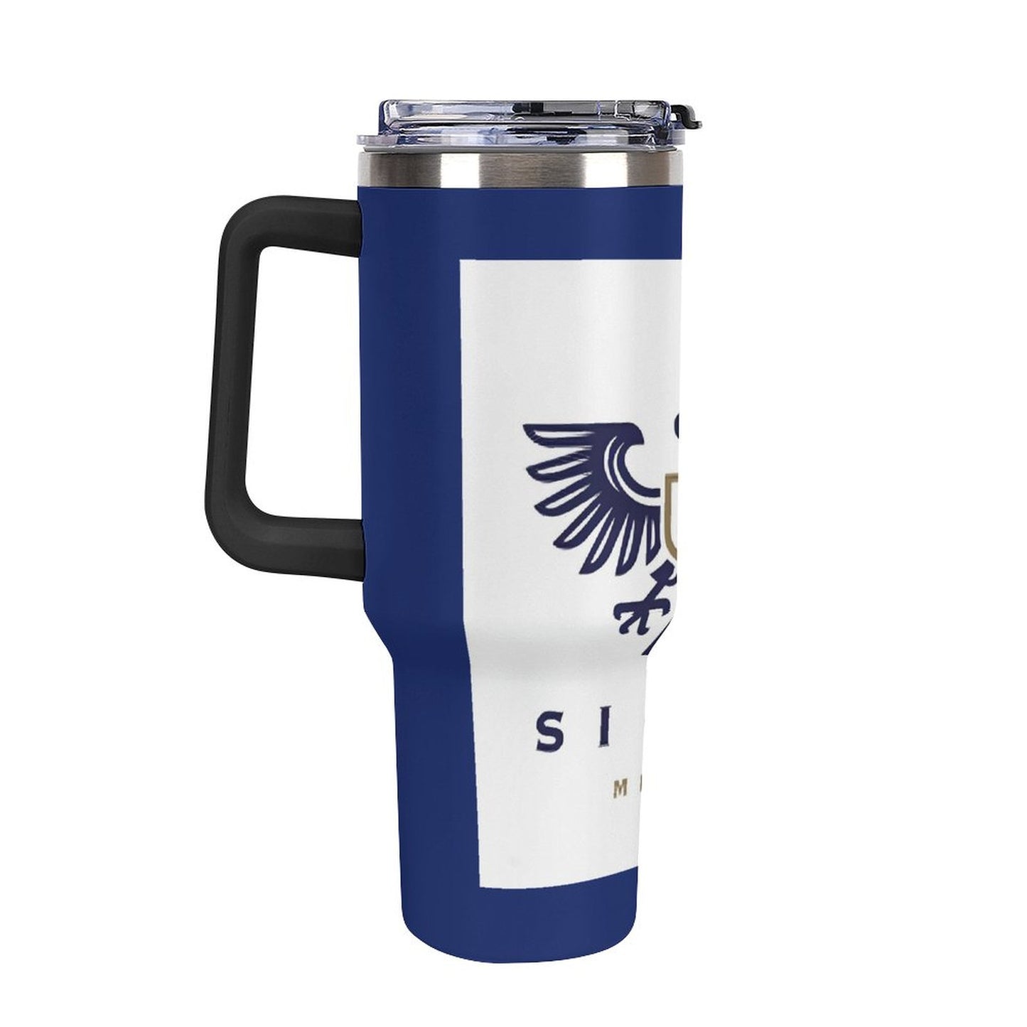 40oz Insulated Tumbler with Handle and Straw