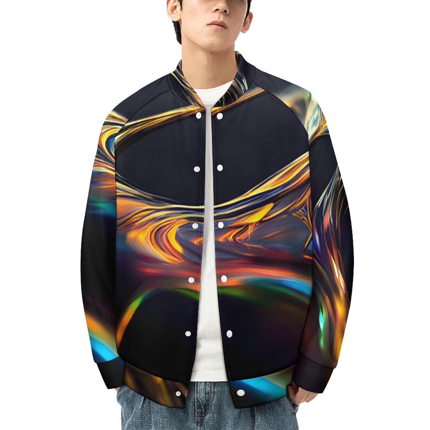 Men's Baseball Jacket (All-Over Printing)