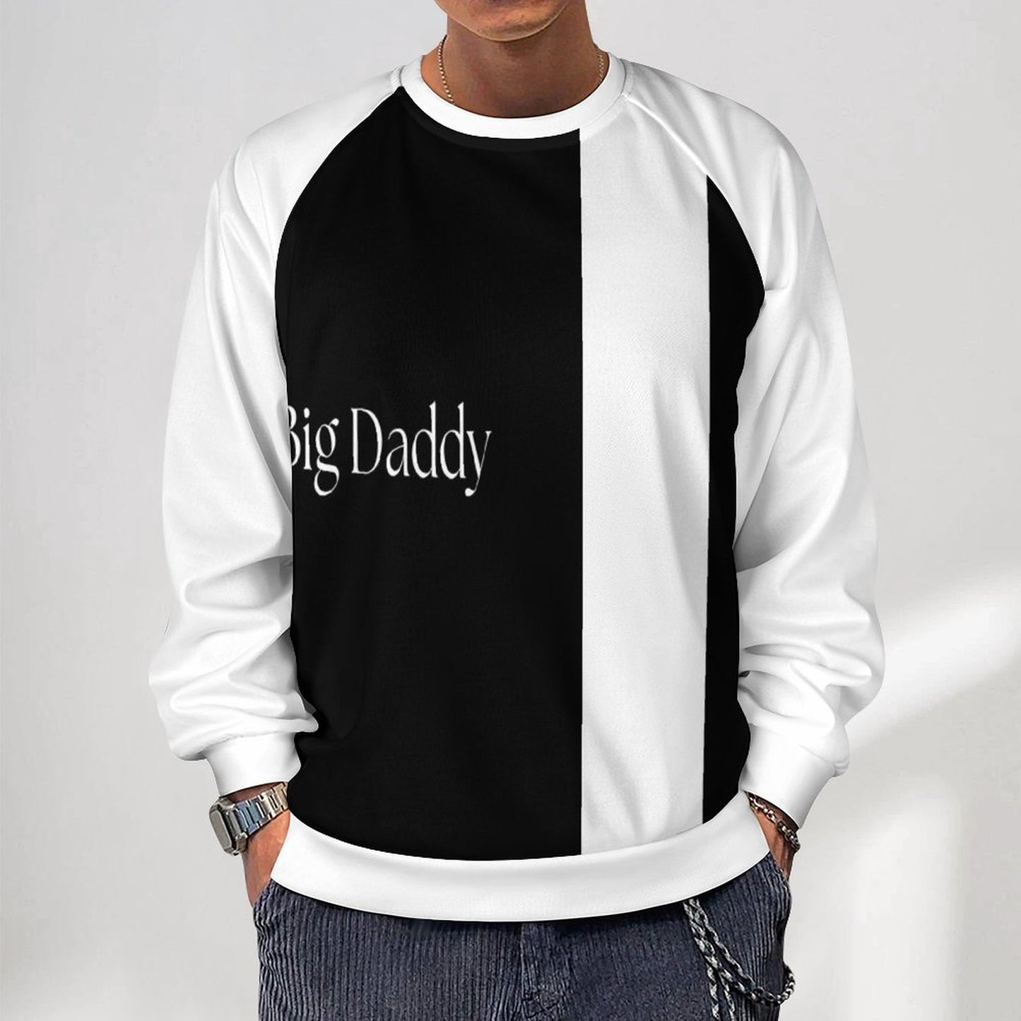 280gsm Men's Crewneck Sweatshirt Raglan A27H (All-Over Printing)