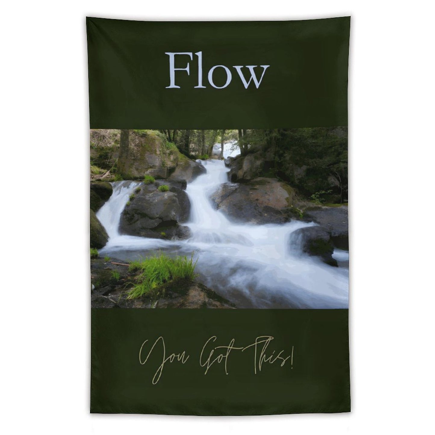 FLOW Wall Art with Vertical Tapestry