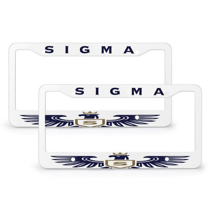 License Plate Frames with 4 Round Holes (1 Pair)