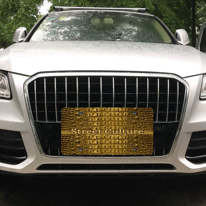 STREET CULTURE Alligator Car License Plate-11.8”x5.9”