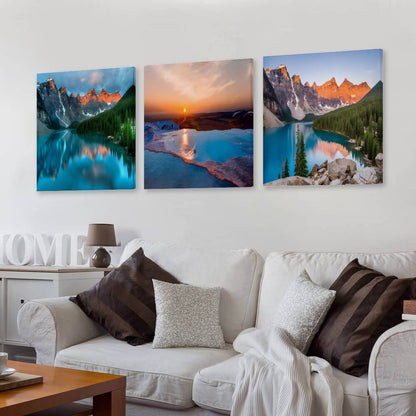 Vertical Multicolor Framed Wall Art-4:5 Aspect Ratio-MOUNTAINS & WATER