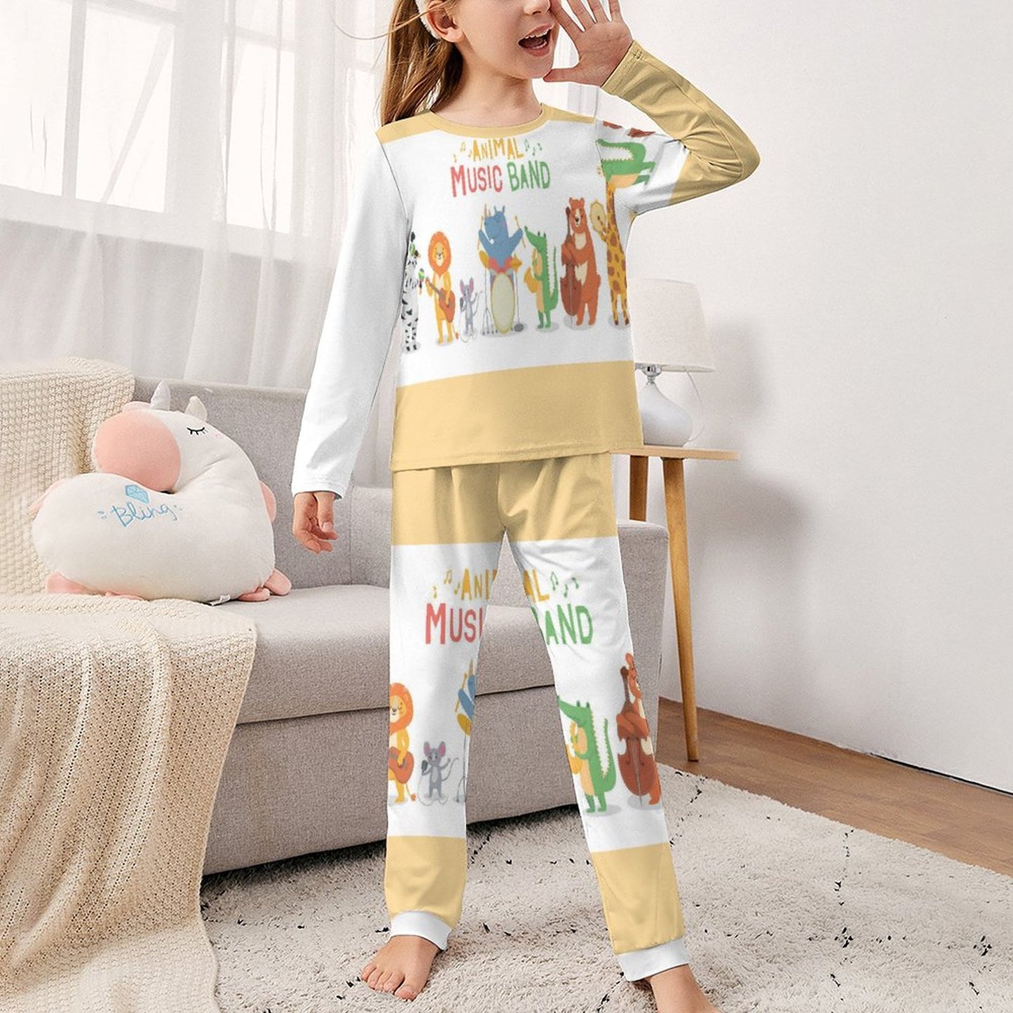 Long Sleeve Girls Nightwear JTZ (All-Over Printing)
