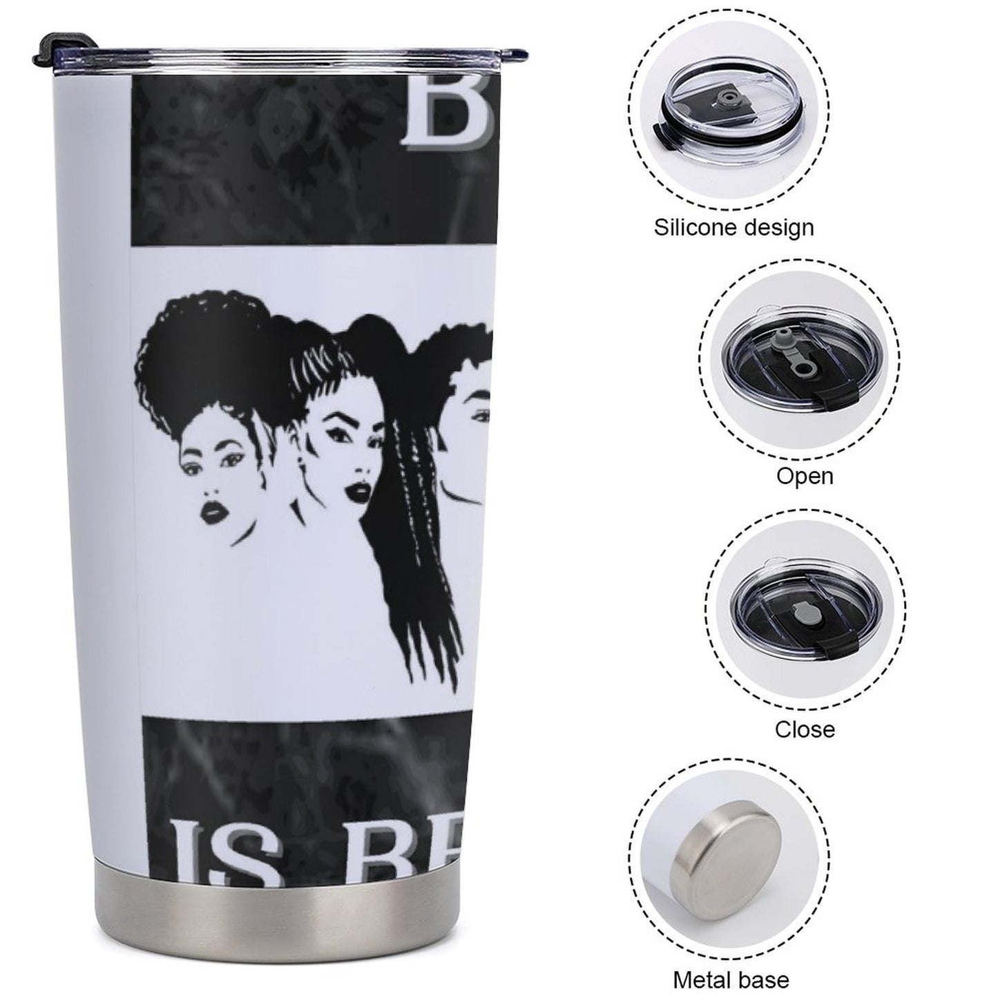 Car Travel Coffee Mug with Lid (All-Over Printing)