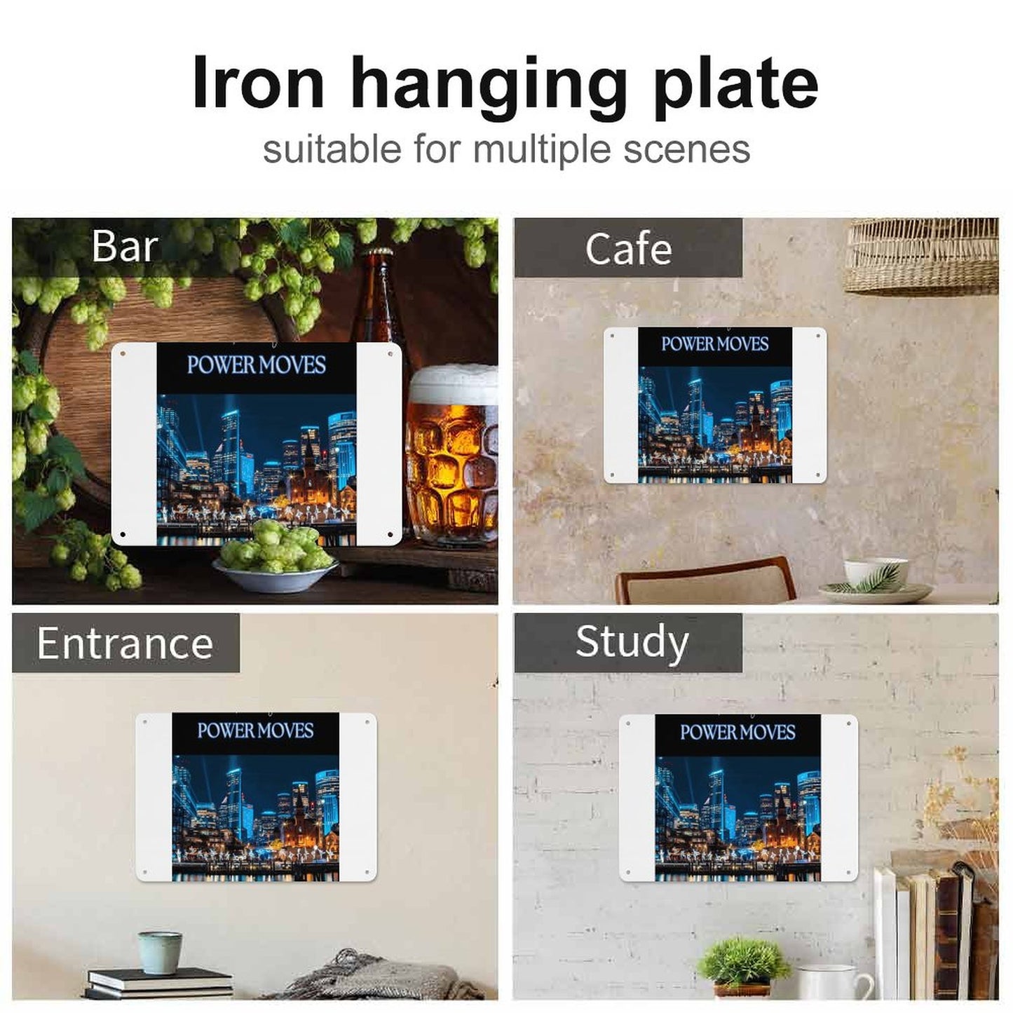 Horizontal Personalized Metal Wall Art Tin Sign-5.5"x7.9"/14x20cm