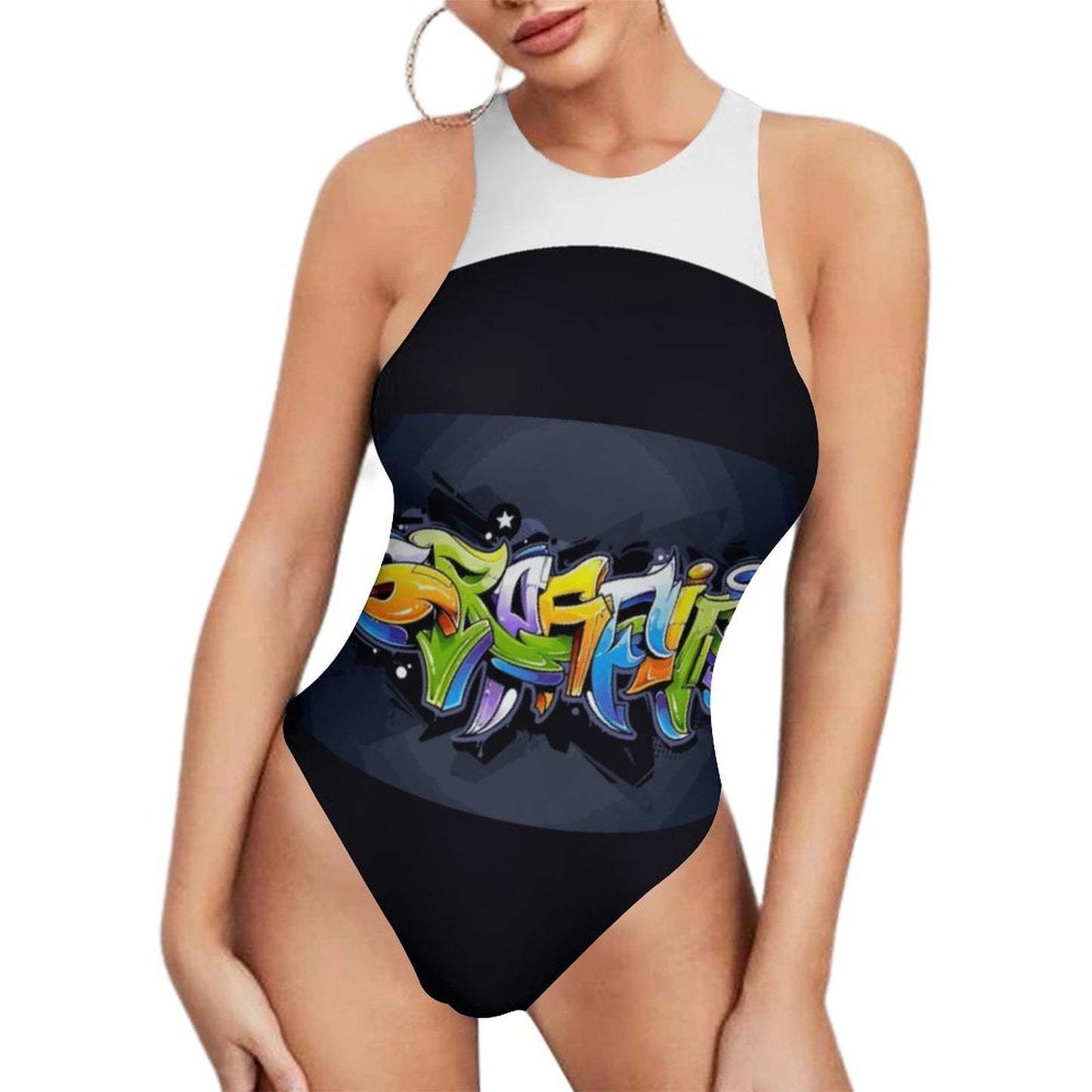 COLORFUL GRAFFITI Tank Top Bodysuit