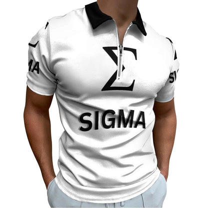 Men's Short Sleeve POLO Shirt with Zipper B470 (All-Over Printing)