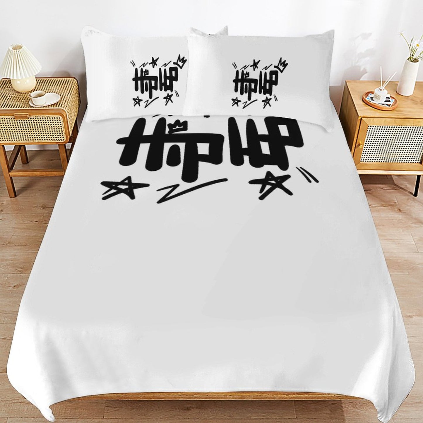 3-Piece Bedding Set-102"x90"/ 259x229cm (Dual-sided Printing)