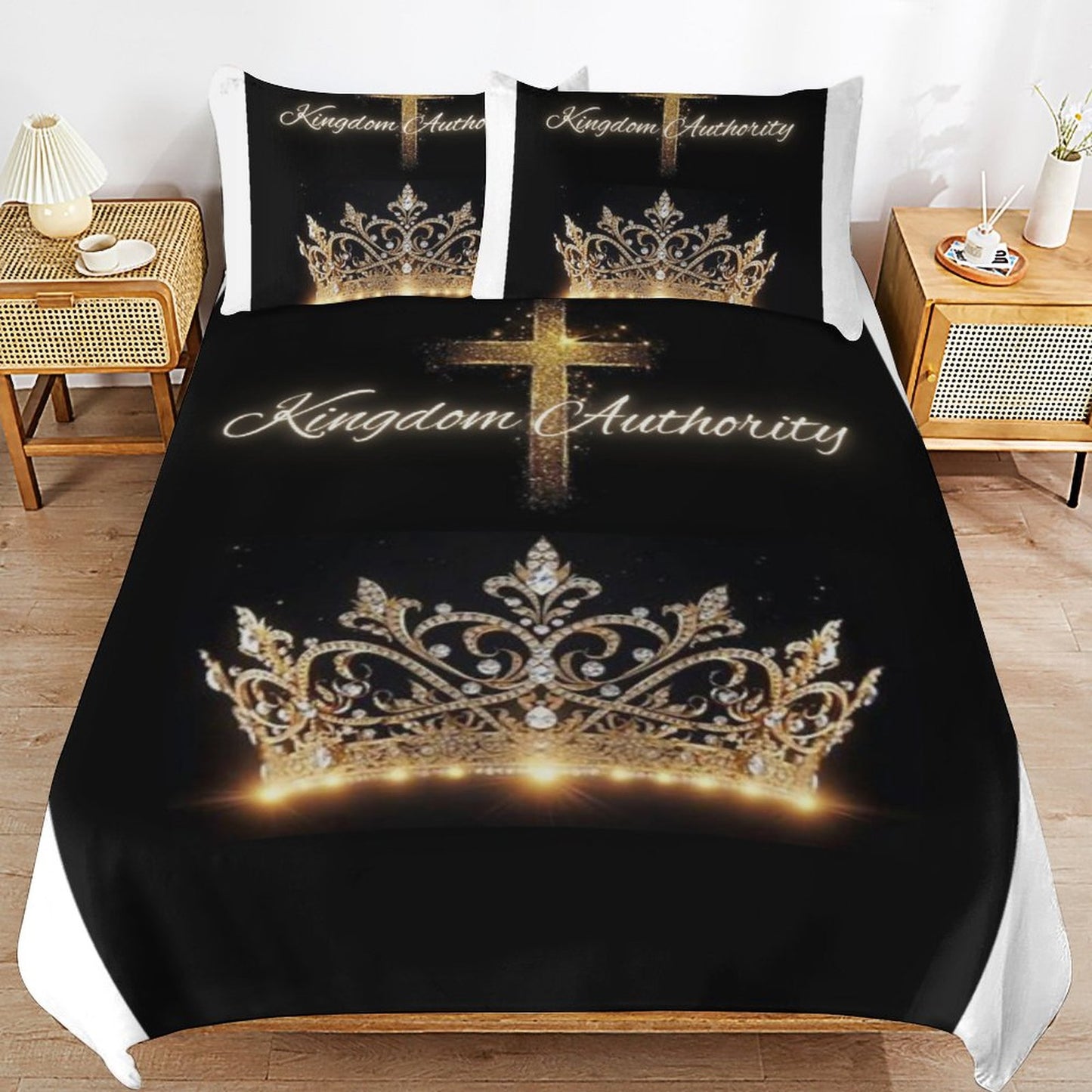 3-Piece Bedding Set-86"×70"/ 218×177cm (Dual-sideded Printing)