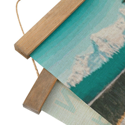 Framed Flax Painting Wall Decor