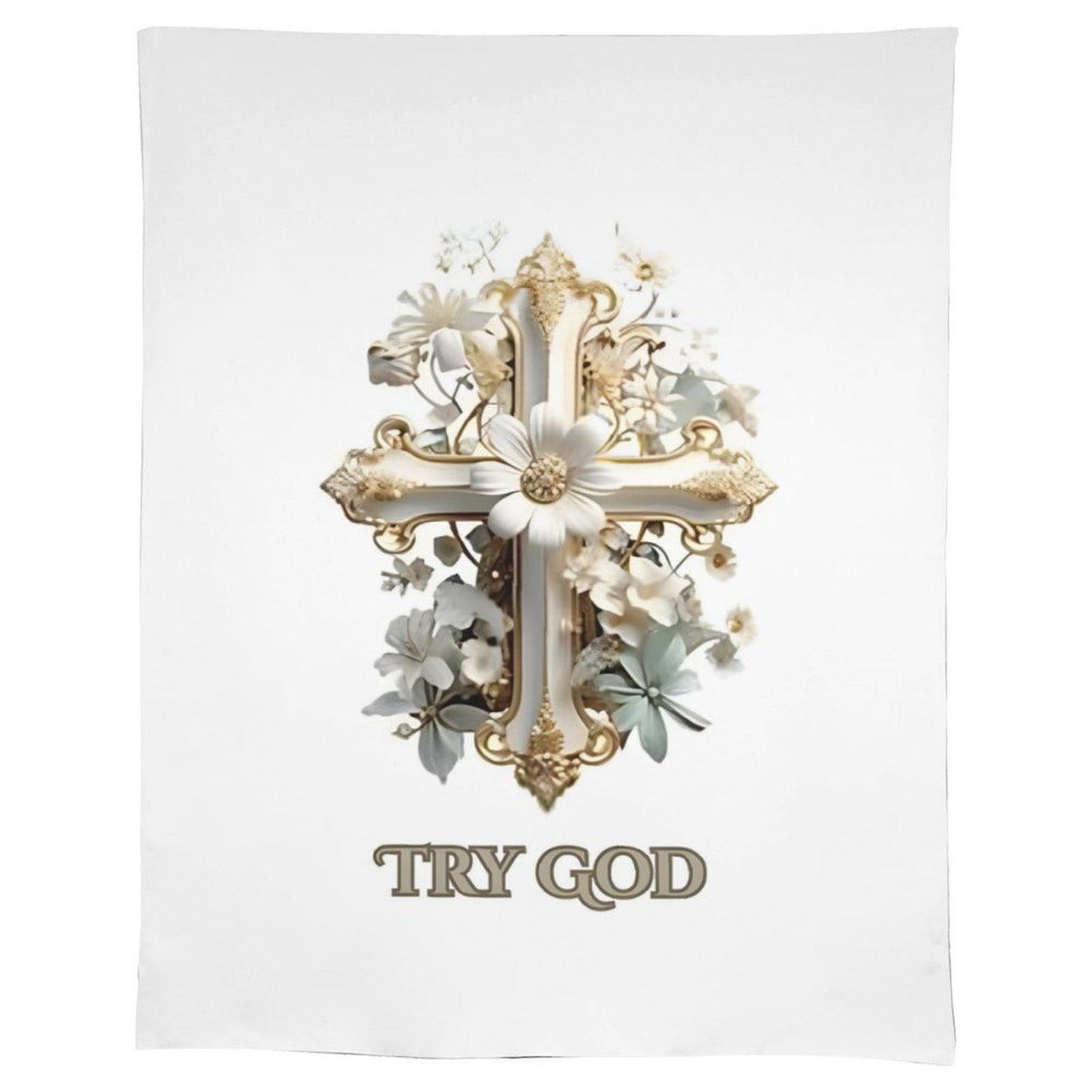 Rectangle Tablecloth-TRY GOD