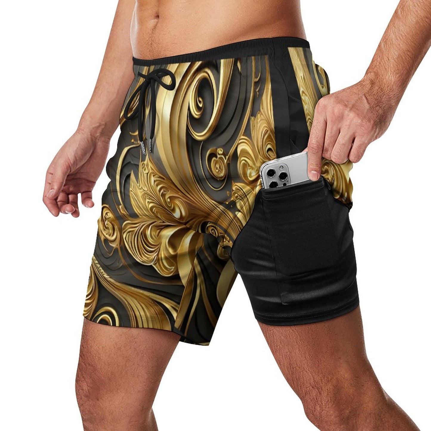 Men's Beach Shorts with 4 Pockets