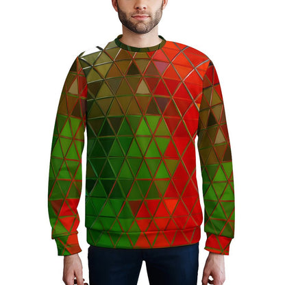 GLASS PRISM Round Neck Men's Sweatshirt-S-5XL