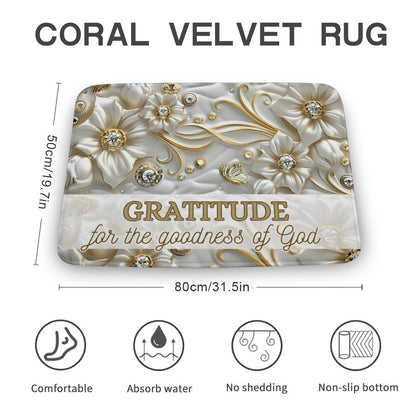 Coral Velvet Rug-19.7"x31.5"/50x80cm