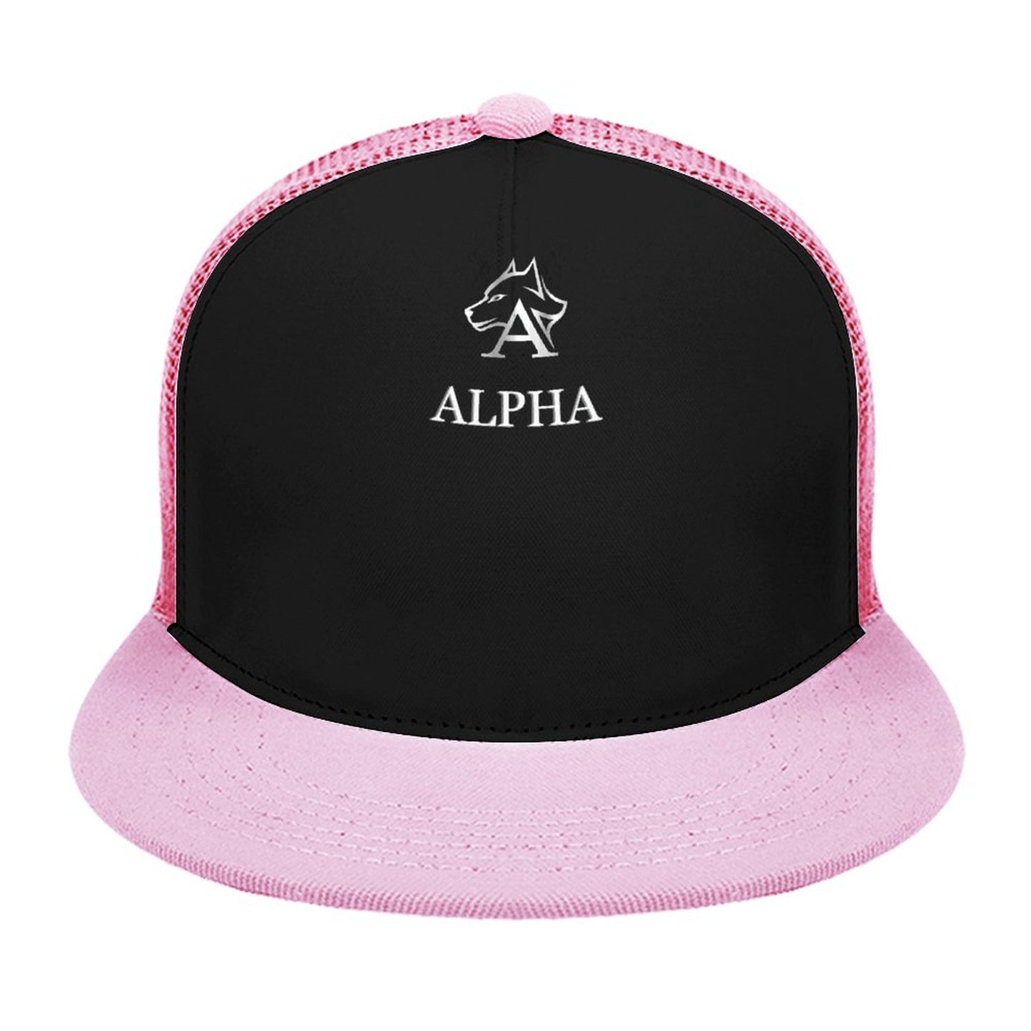 Flat Brim Trucker Hat with Fashion Frontier