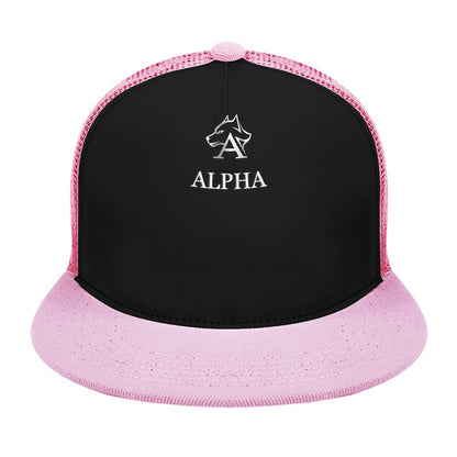 Flat Brim Trucker Hat with Fashion Frontier