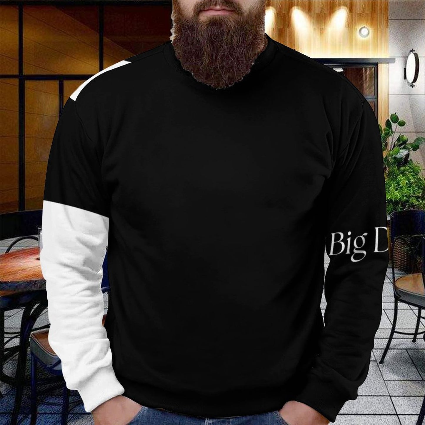 250gsm Round Neck Men's Sweatshirt 4T35 (All-Over Printing)