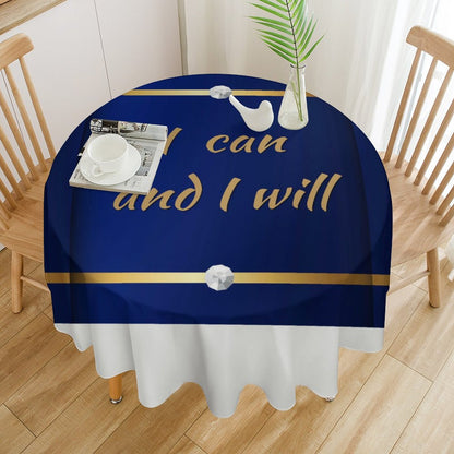 Round Tablecloth on Round Table