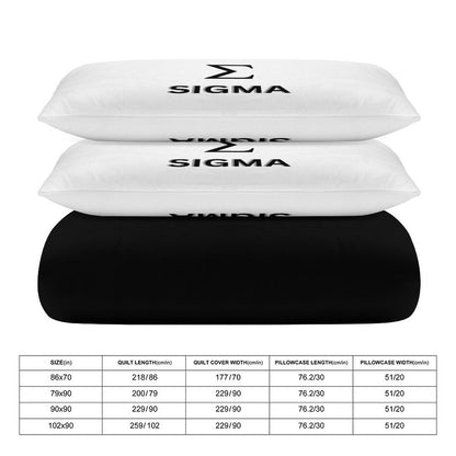 3-Piece Bedding Set-86"×70"/ 218×177cm (Dual-sidede Printing)