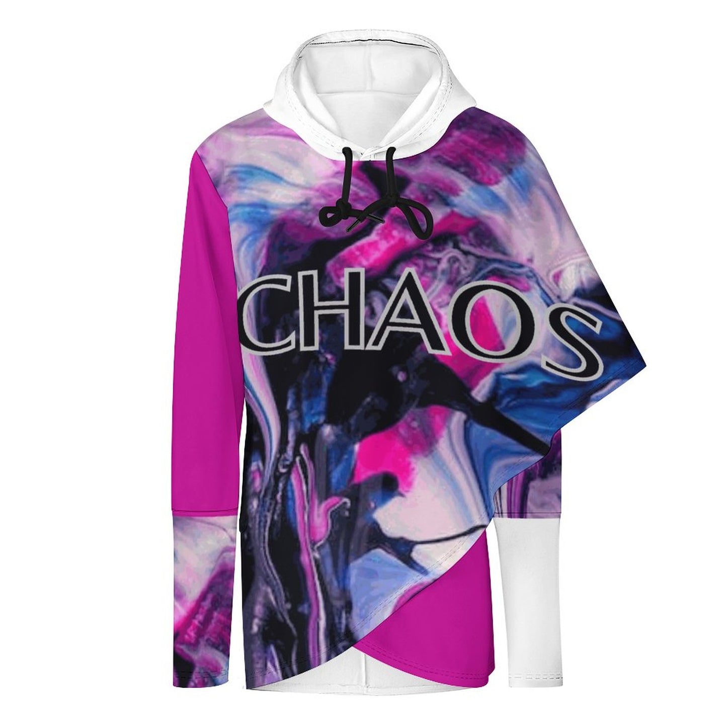 CHAOS Poncho-style Long Sleeve Women Hoodie-SMALL-5XL