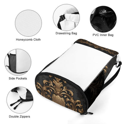Waffle Cloth Sprots Drawstring Bag (Multi-Sites)