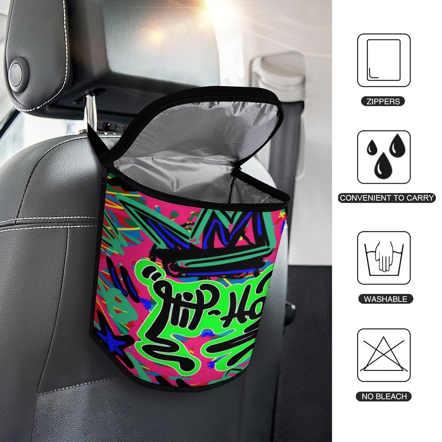Collapsible Car Trash Bin
