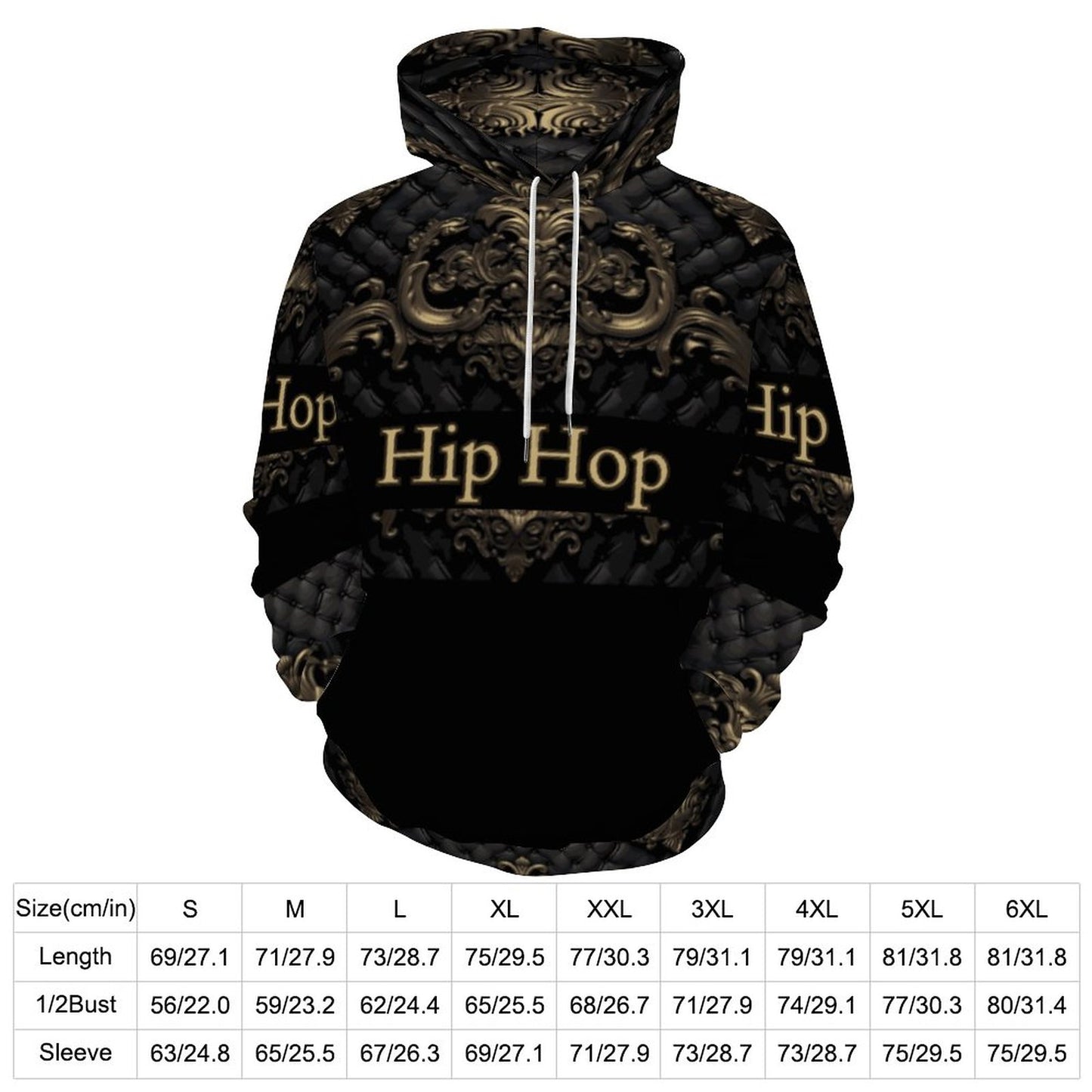 230gsm Men's Cool Hoodie with Double-layer Cap (All-Over Printing)