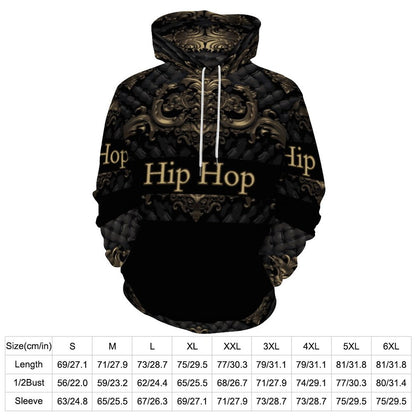 230gsm Men's Cool Hoodie with Double-layer Cap (All-Over Printing)