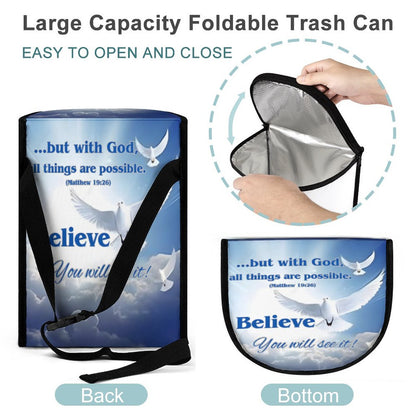 Collapsible Car Trash Bin