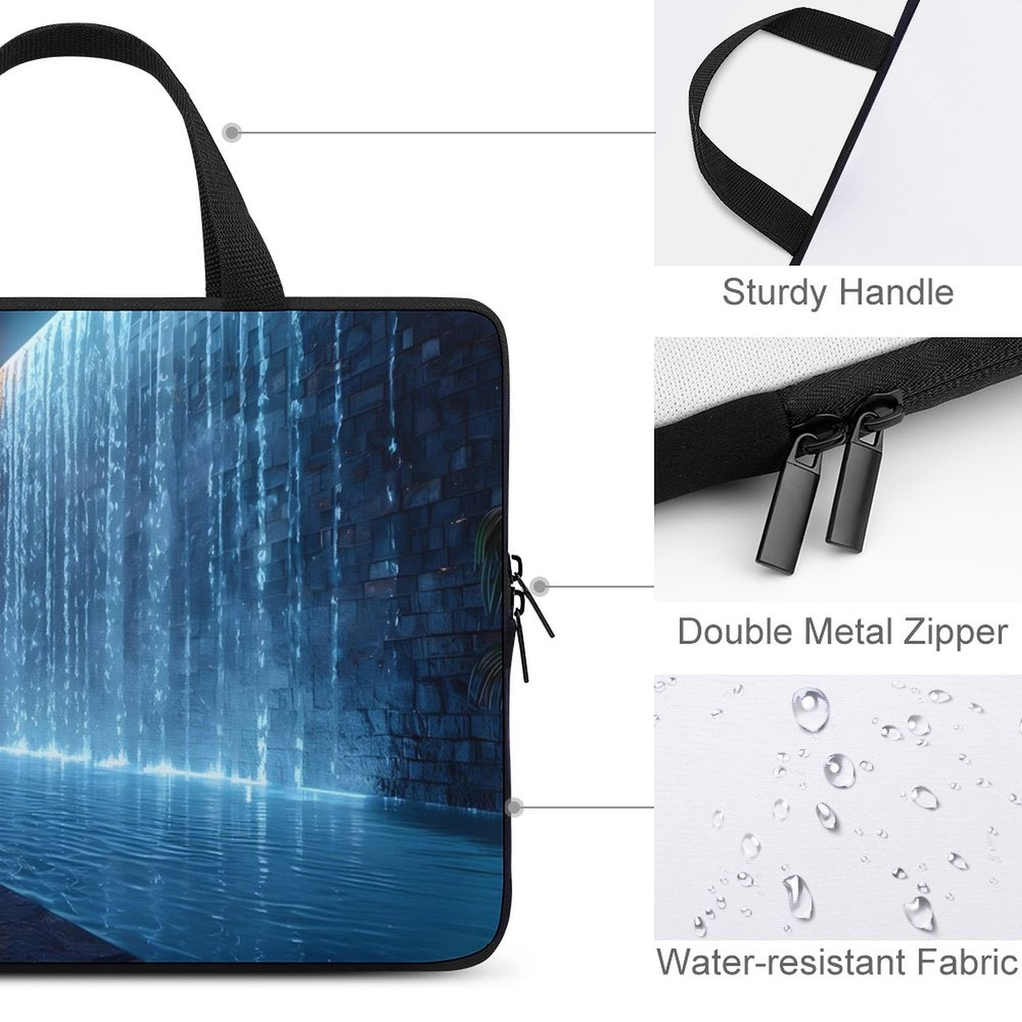 WALL WATERFALL Laptop Case