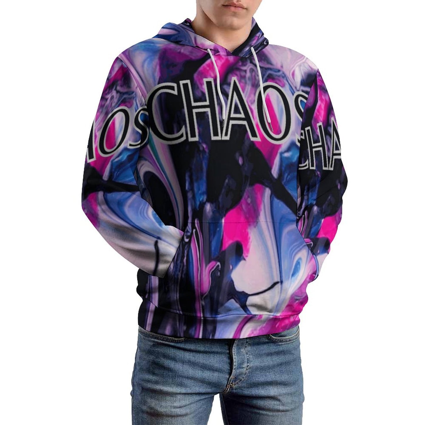 CHAOS Hoodie Double Layer Cap-SMALL-6XL