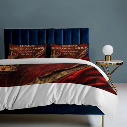 3-Piece Bedding Set-86"×70"/ 218×177cm (Dual-sideded Printing)