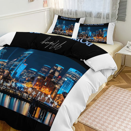 3-Piece Bedding Set-90"x90"/ 229x229cm (Dual-sided Printing)