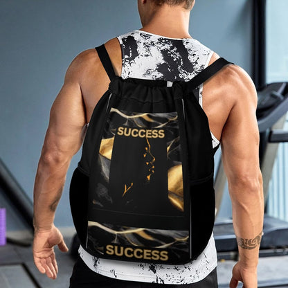 Waffle Cloth Drawstring Bag