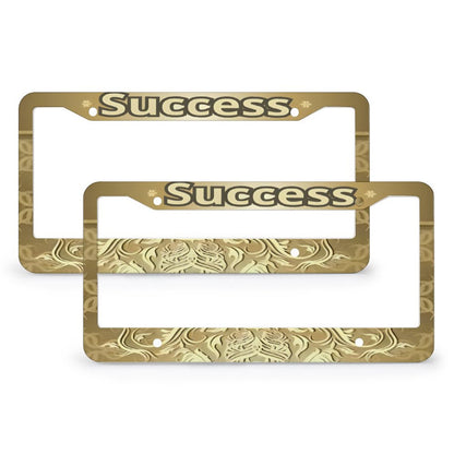 License Plate Frames with 4 Round Holes (1 Pair)