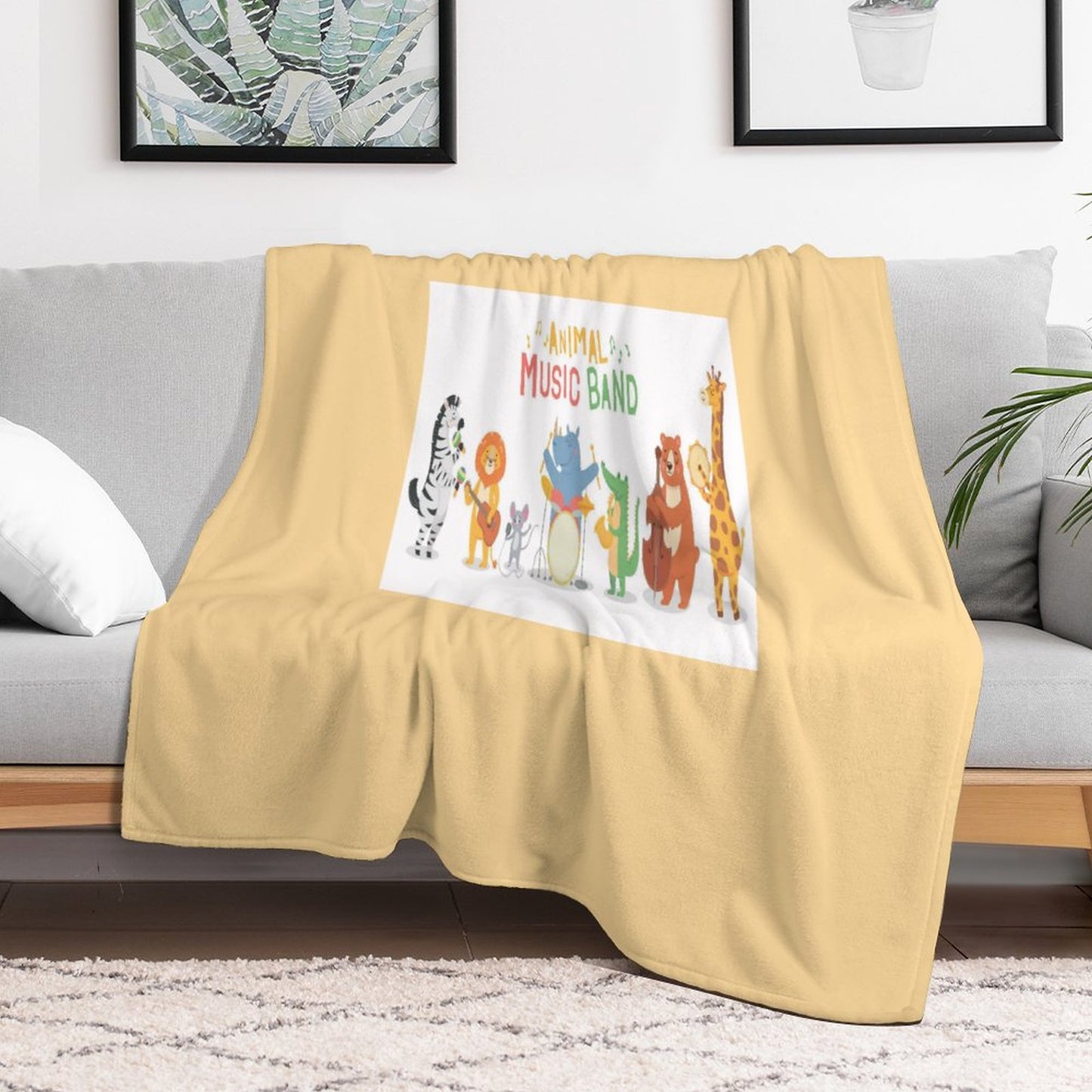 250gsm Flannel Throw Blanket-60"x80"