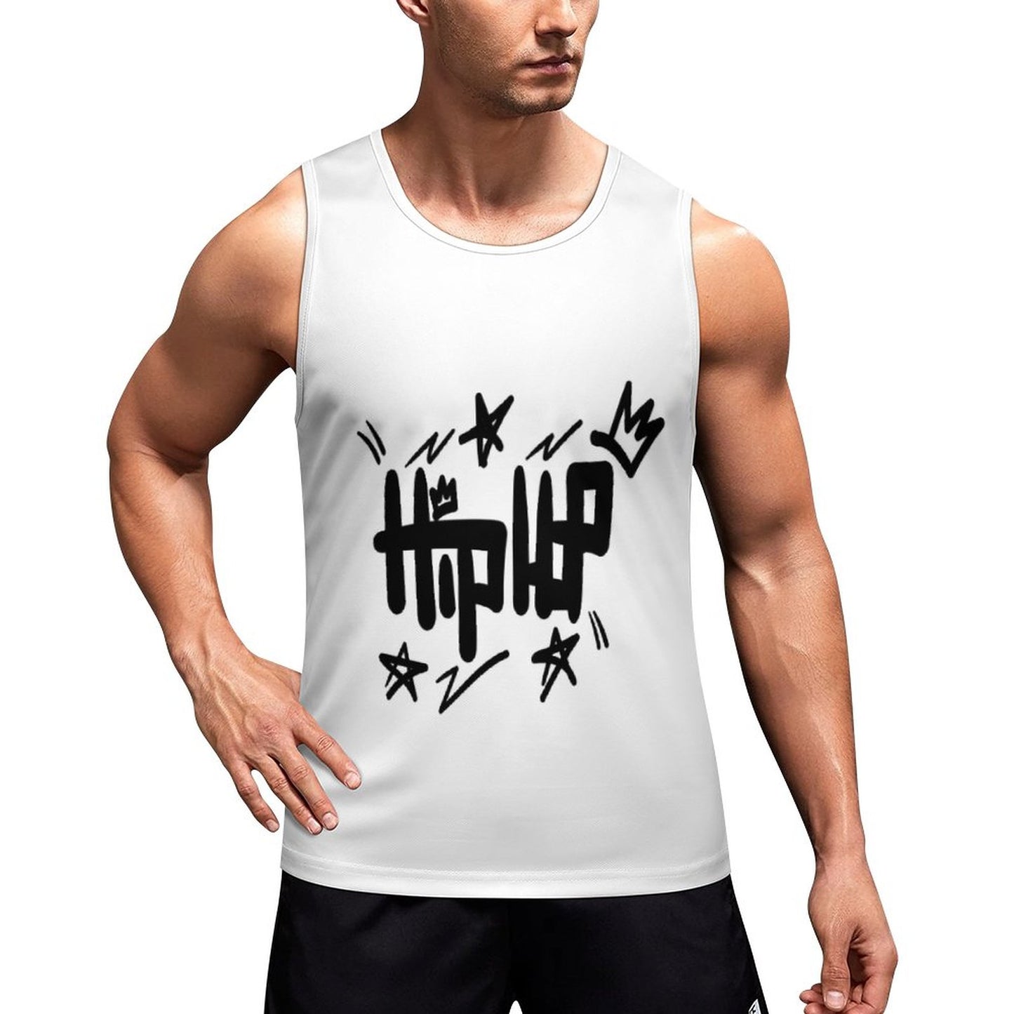 Men's Printed Vest BK (All-Over Printing)