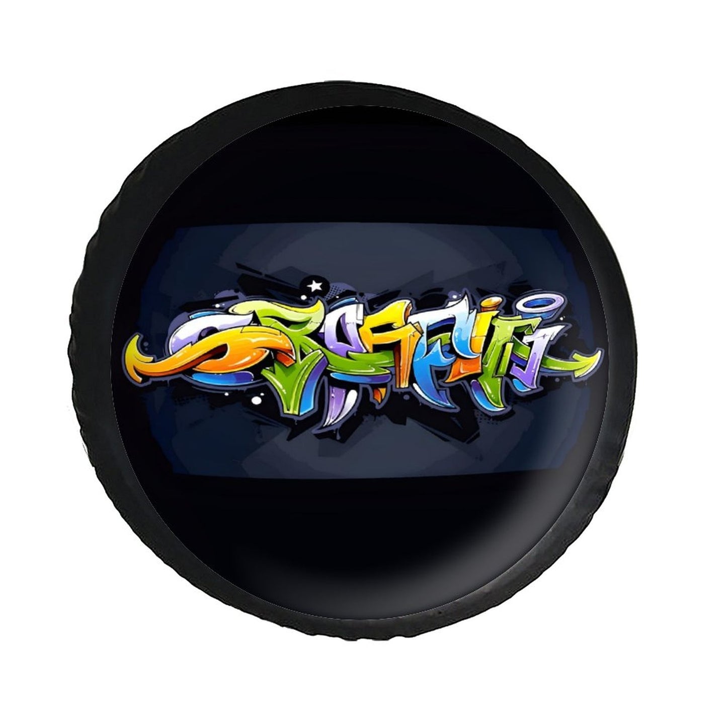 Leather Tire Cover(One-sided Printing)-GRAFFITI