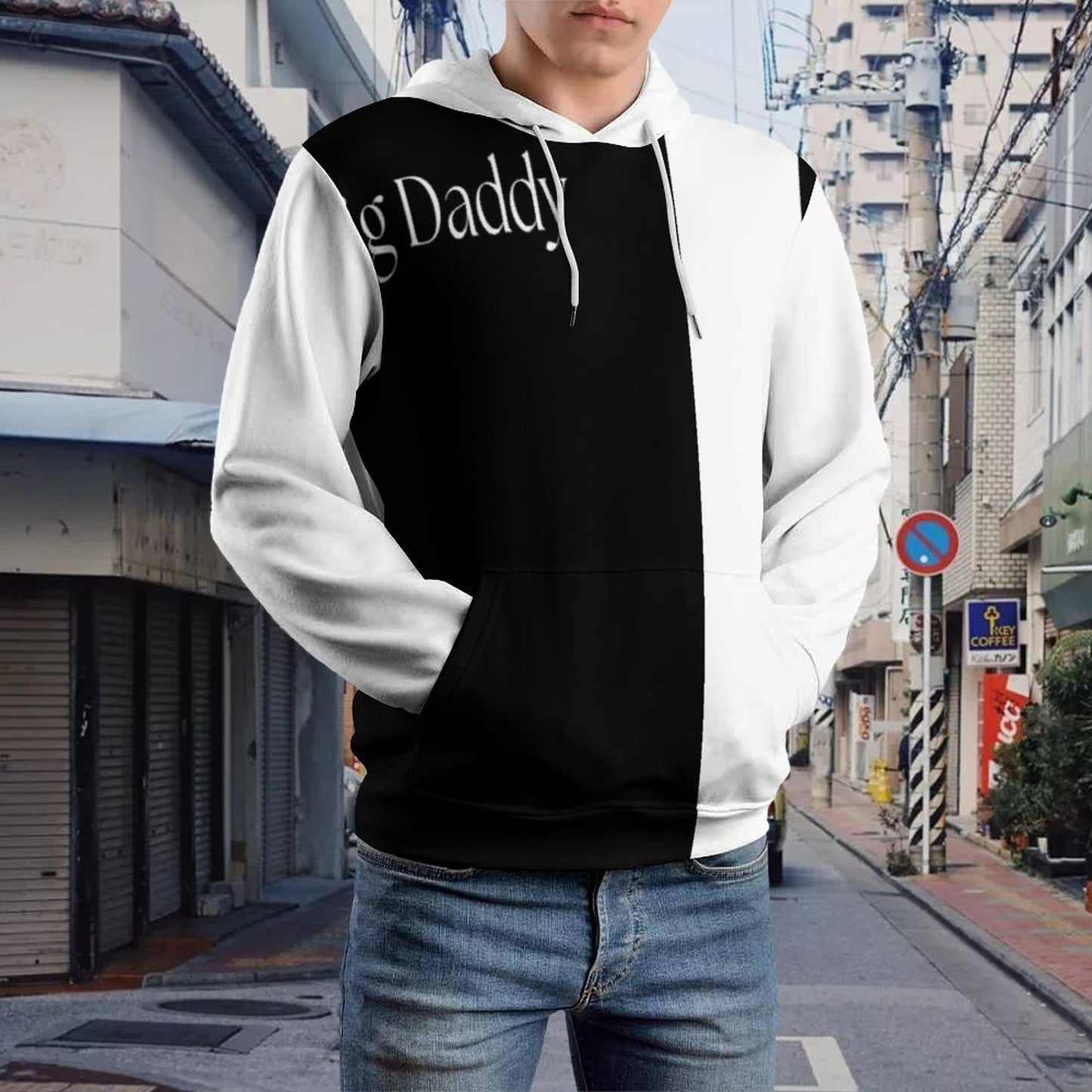 230gsm Men's Cool Hoodie with Double-layer Cap (All-Over Printing)