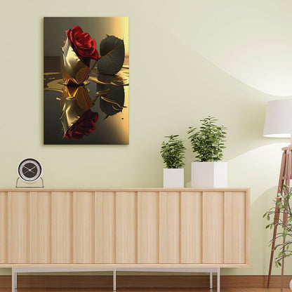 Modern Framed Canvas Wall Art Print–Large Wooden Frame for Living Room